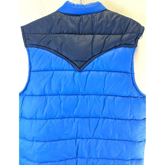 Vintage Tregos Westwear Puffer Quilted 70's Vest Snap Closure Pockets Size 44 - Picture 8 of 14
